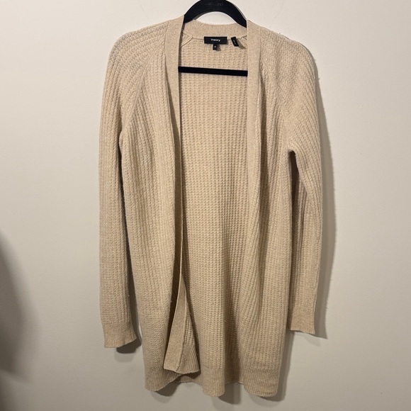Theory 100% Cashmere Long Cardigan in Cream - M - Picture 1 of 4